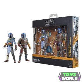   Star Wars The Mandalorian - Mandalorian & Shriek-Hawk Trainers 2db-os figura csomag 15cm