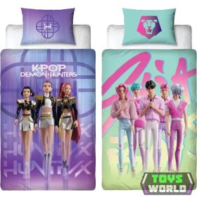   K-pop Démonvadászok Battle kétoldalas ágyneműhuzat 140×200cm, 70x90 cm microfibre