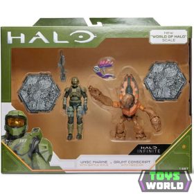   Halo Infinite akció figura csomag 10 cm - UNSC Marine B vs. Grunt Conscript