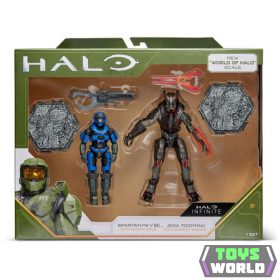   Halo Infinite akció figura csomag 10 cm - Spartan MK V vs. Jega 'Rdomnai
