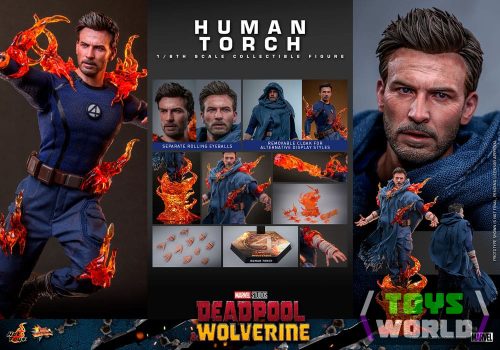 Deadpool & Wolverine Movie Masterpiece Action Figura 1/6 Human Torch 31 cm
