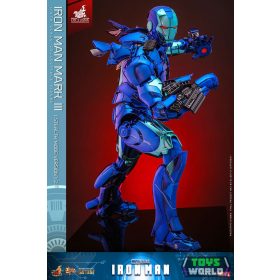   Iron Man Movie Masterpiece Diecast Action Figura 1/6 Iron Man Mark III (Stealth Mode Ver.) 2.0 Hot Toys Exclusive 33 cm