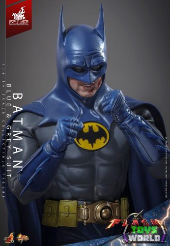 The Flash Movie Masterpiece Action Figura 1/6 Batman (Blue & Grey Suit) Limited Edition Hot Toys Exclusive 30 cm