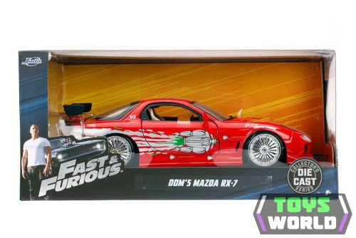 Fast & Furious Diecast Model 1/24 1993 Mazda RX-7