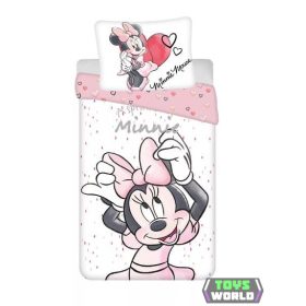 Disney Minnie White ágyneműhuzat 140×200cm, 70×90 cm