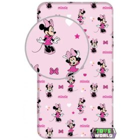Disney Minnie Pretty in Pink gumis lepedő 90x200 cm