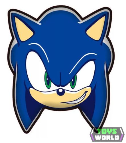 Sonic a sündisznó Smirk formapárna, díszpárna 29x35 cm