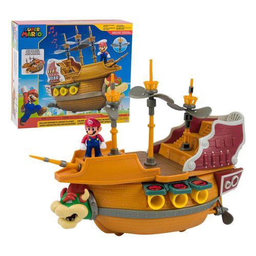 Nintendo Super Mario Deluxe Aeronave Bowser játékkészlet