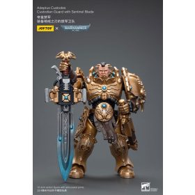   Warhammer 40k 1/18 Adeptus Custodes Custodian Guard with Sentinel Blade akciófigura 12 cm