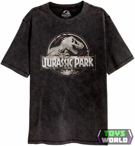 Jurassic Park T-Shirt Scratched Logo