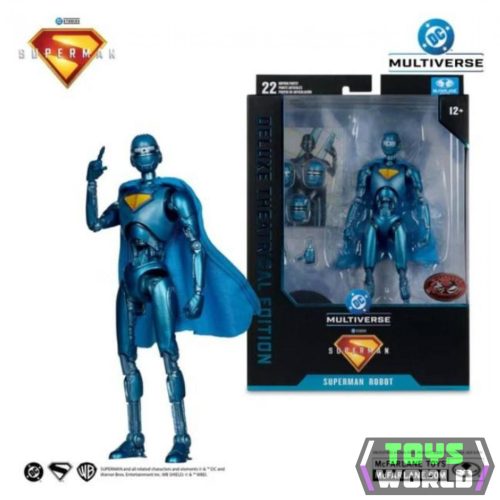 DC Comics Deluxe 18 cm-es Figura – Superman The Movie - Superman Robot (ritka)