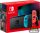 Nintendo Switch console with neon blue&red Joy-Con