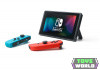 Nintendo Switch console with neon blue&red Joy-Con