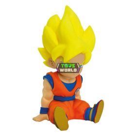 Dragon Ball Super Son Goku Super Saiyan persely figura 15cm