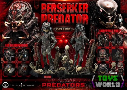 Predators Statue Berserker Predator Deluxe Bonus Version 100 cm