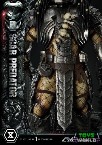 The Alien vs. Predator Museum Masterline Series Statue 1/3 Scar Predator 93 cm