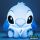 Lilo & Stitch Squishy Glo Silicon Light Stitch 15 cm