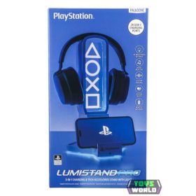   Playstation fülhallgató- és telefontartó állvány fény effekttel 30 cm