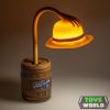 One Piece Posable Desk Light Straw Hat 28 cm