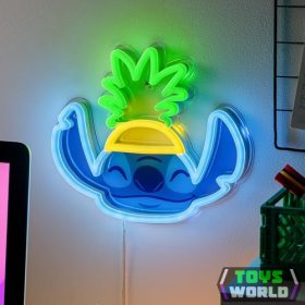   Lilo és Stitch ananász kalapban Neon falra szerelhető Led hangulatvilágítás
