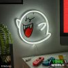 Super Mario - Boo falra szerelhető LED Neon hangulatvilágítás