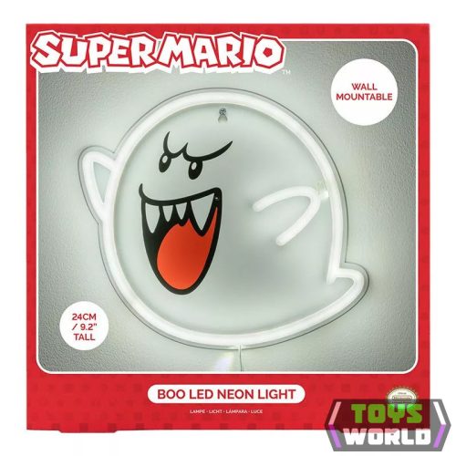Super Mario - Boo falra szerelhető LED Neon hangulatvilágítás