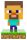 Minecraft Steve 3D ikon lámpa
