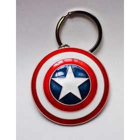 Marvel Amerika Kapitány Shield fém kulcstartó