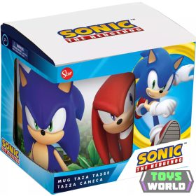   Sonic a sündisznó Power Trio porcelán bögre 325 ml (11 oz) Díszdobozban