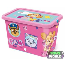 Mancs Őrjárat Girl Pinky műanyag tároló doboz 7 L