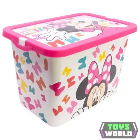 Disney Minnie Edgy Bows műanyag tároló doboz 7 L