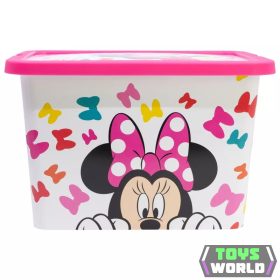 Disney Minnie Edgy Bows műanyag tároló doboz 7 L