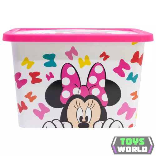 Disney Minnie Edgy Bows műanyag tároló doboz 7 L