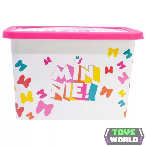 Disney Minnie Edgy Bows műanyag tároló doboz 7 L
