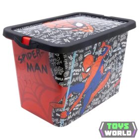 Pókember Urban Web műanyag tároló doboz 7 L