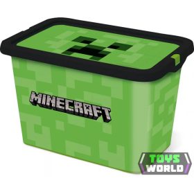 Minecraft Green műanyag tároló doboz 7 L