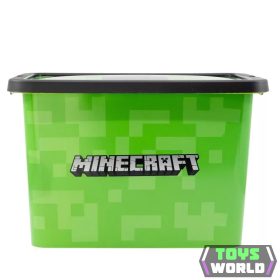 Minecraft Green műanyag tároló doboz 7 L