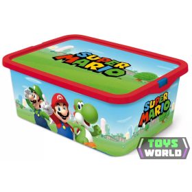 Super Mario műanyag tároló doboz 13 L