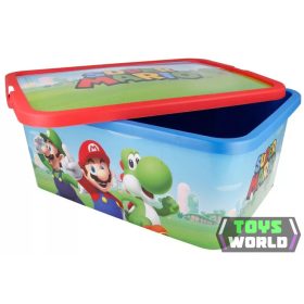 Super Mario műanyag tároló doboz 13 L
