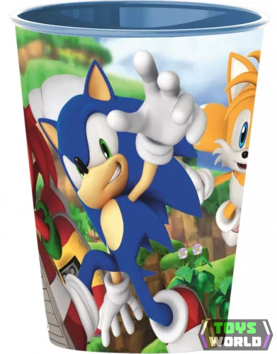 Sonic, a sündisznó műanyag pohár 260 ml