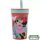 Disney Minnie Being More szilikon szívószálas pohár 420 ml