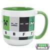Minecraft Elite porcelán bögre 380 ml (13 oz) Díszdobozban