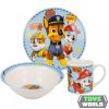 Mancs Őrjárat Boy Icons porcelán étkészlet Díszdobozban