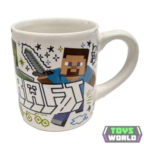 Minecraft Explore More porcelán bögre 235 ml (8 oz) Díszdobozban