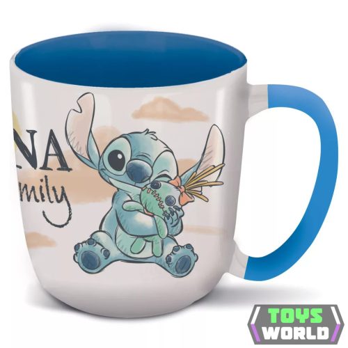 Disney Lilo és Stitch, A csillagkutya Ohana Elite porcelán bögre 380 ml (13 oz) Díszdobozban