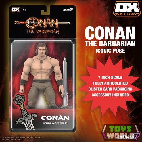 Conan the Barbarian 1982 Deluxe Conan Iconic Pose akciófigura 18 cm