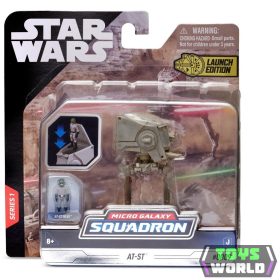   Star Wars - Csillagok háborúja Micro Galaxy Squadron 8 cm-es jármű figurával - Felderítő Terepjáró Lépegető AT-ST figurával