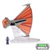 Star Wars - Csillagok háborúja Micro Galaxy Squadron 8 cm-es jármű figurával - Ginivex-osztályú vadászgép Ginivex-Class Starfighter + Asajj Ventress