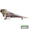 Star Wars - Csillagok háborúja Micro Galaxy Squadron 13 cm-es jármű figurával - Jedi Starfighter Delta 7-B + Obi-Wan Kenobi és R4-P17