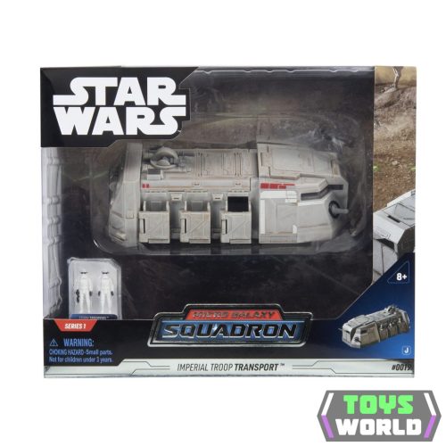 Star Wars - Csillagok háborúja Micro Galaxy Squadron 15 cm-es jármű figurával - Birodalmi csapatszállító Imperial Troop Transport